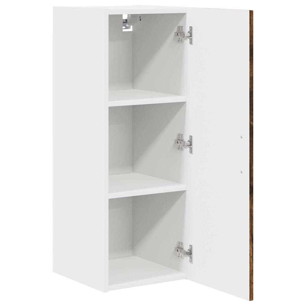 Küchenschrank mit Regal 2 pcs Geräucherte Eiche 30 x 31 x 80 cm