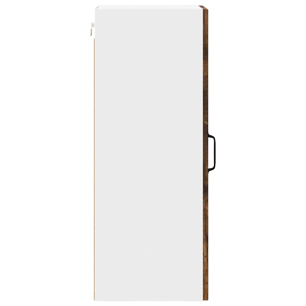 Küchenschrank mit Regal 2 pcs Geräucherte Eiche 30 x 31 x 80 cm