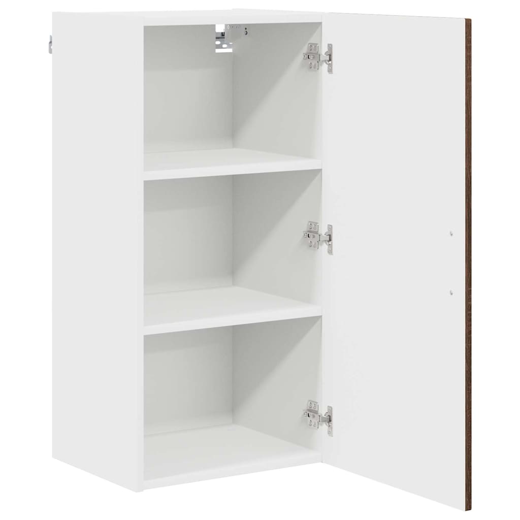 Küchenwandschrank mit Regal Braun Eichen-Optik 40 x 31 x 80 cm