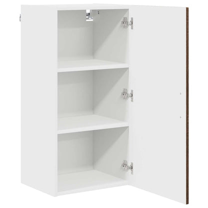 Küchenwandschrank mit Regal Braun Eichen-Optik 40 x 31 x 80 cm