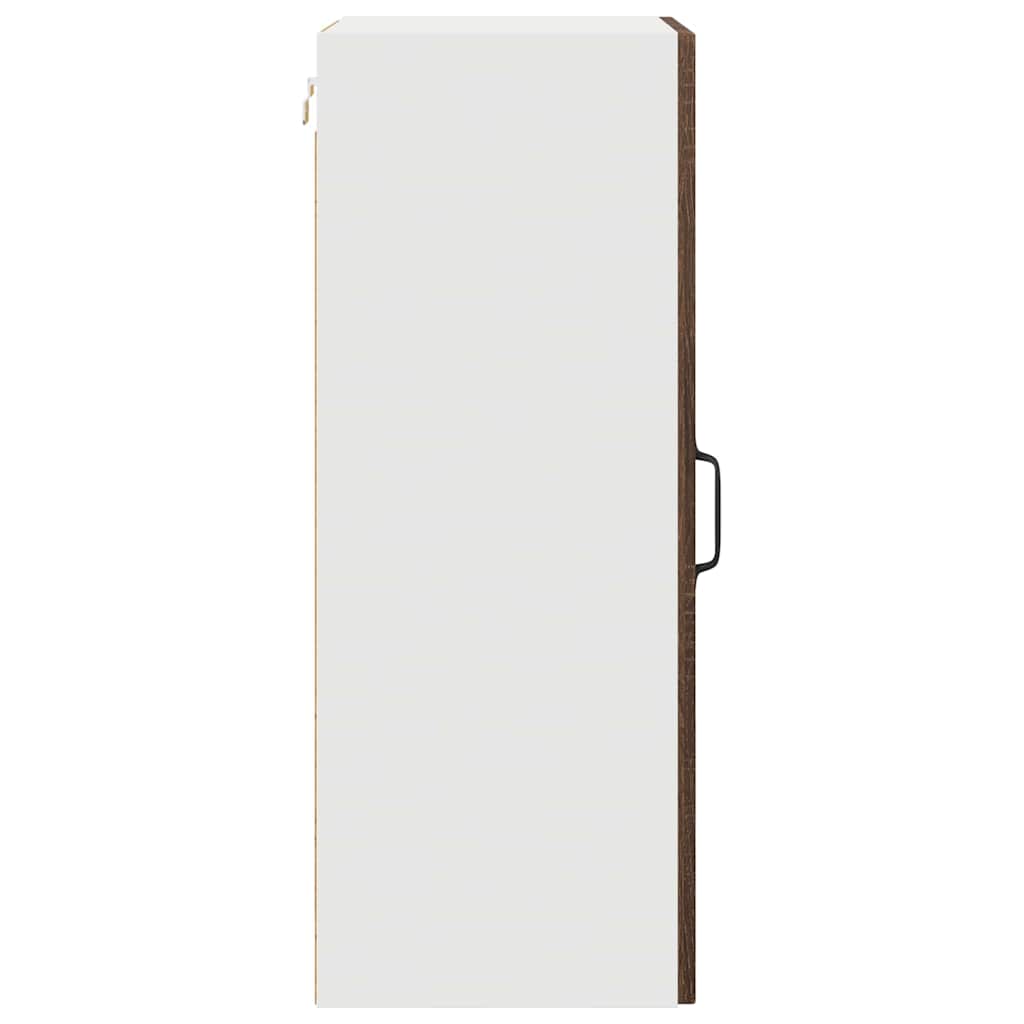 Küchenwandschrank mit Regal Braun Eichen-Optik 40 x 31 x 80 cm