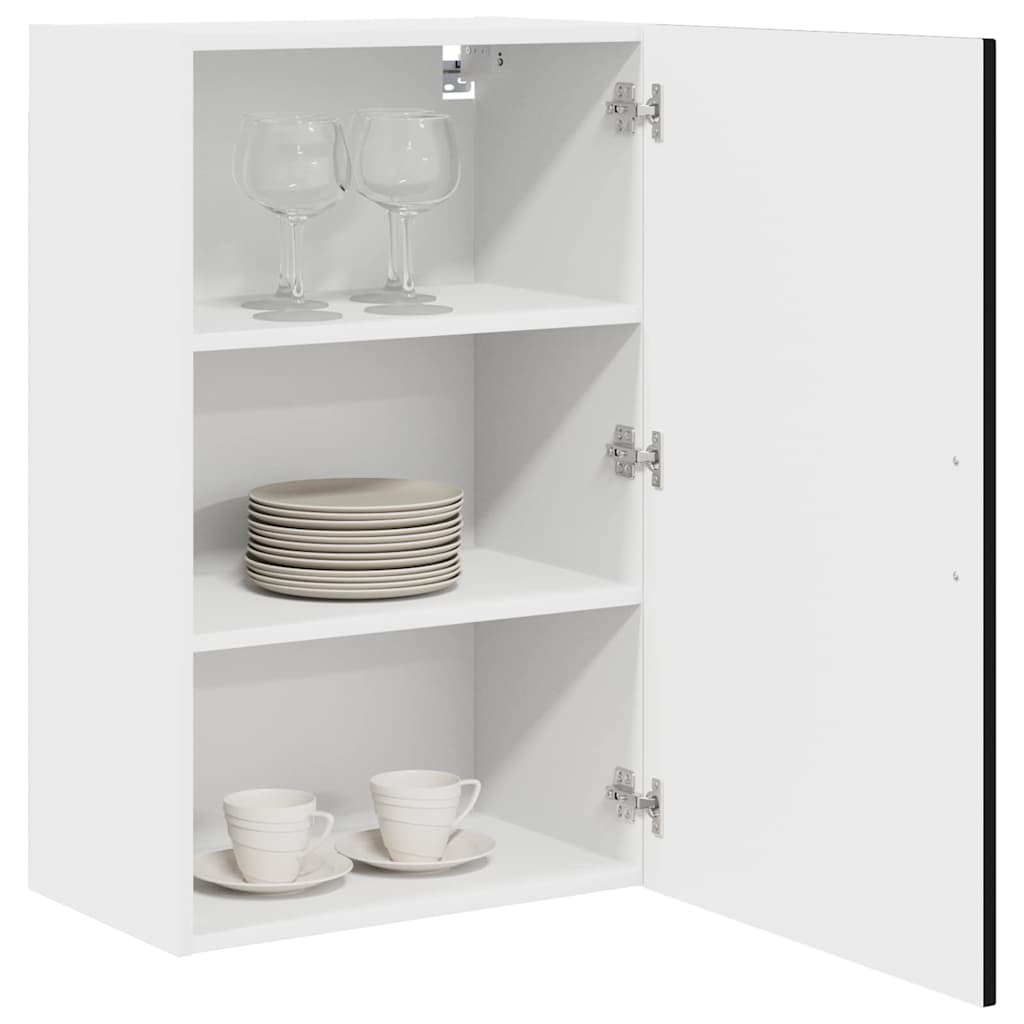 Küchenschrank mit Regal Schwarz 50 x 31 x 80 cm Holzwerkstoff