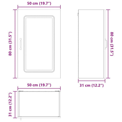 Küchenschrank Graues Sonoma 50 x 31 x 80 cm Holzwerkstoff