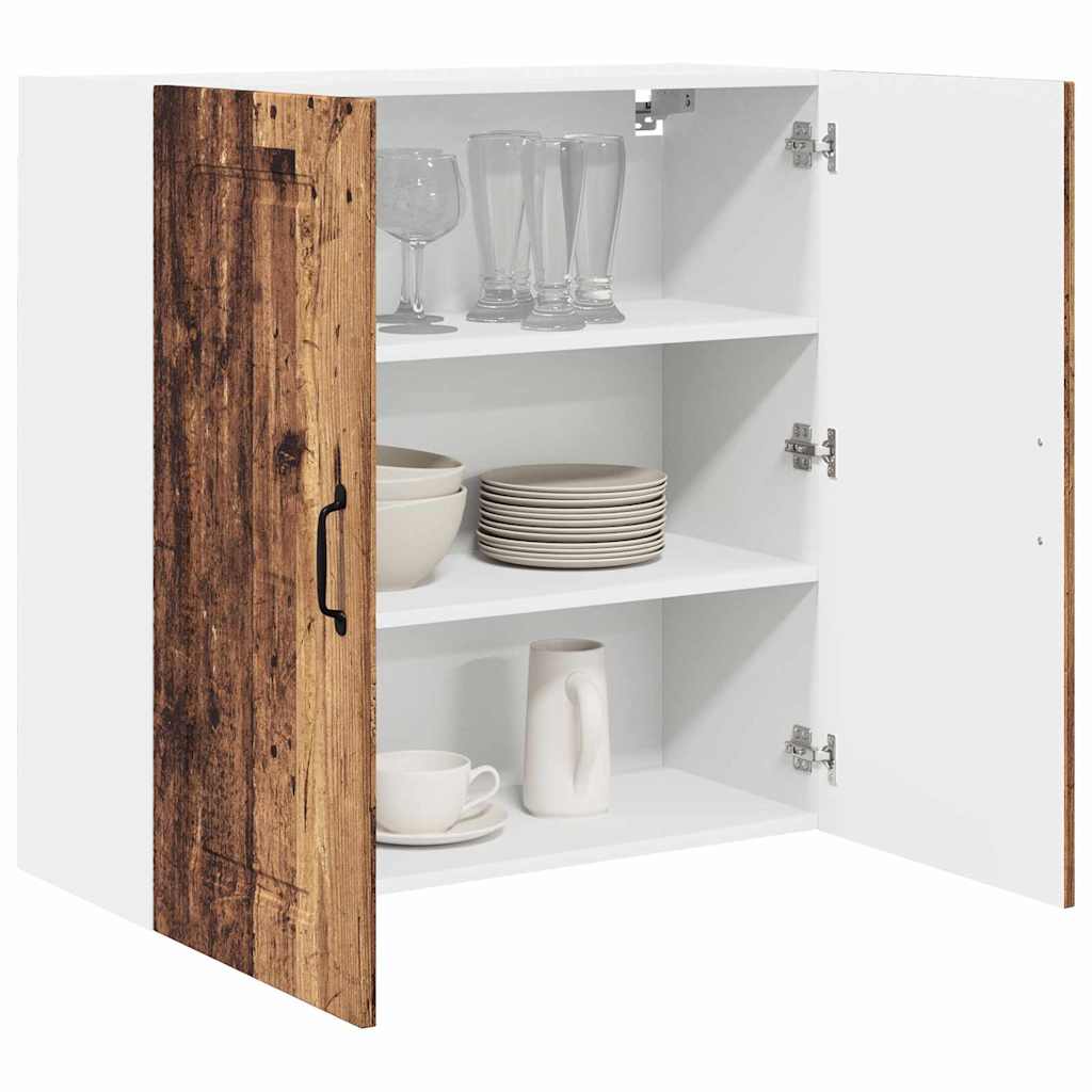 Küchenschrank mit Regal Altholz 80 x 31 x 80 cm Holzwerkstoff