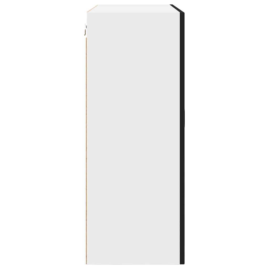 Küchenschrank mit Regal Schwarz 80 x 31 x 80 cm Holzwerkstoff