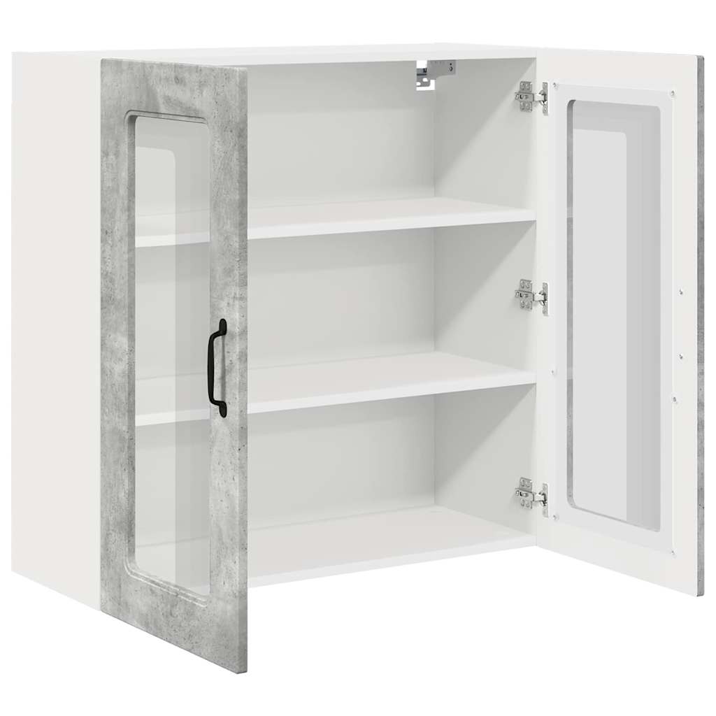 Küchenschrank Beton Grau 80 x 31 x 80 cm Holzwerkstoff