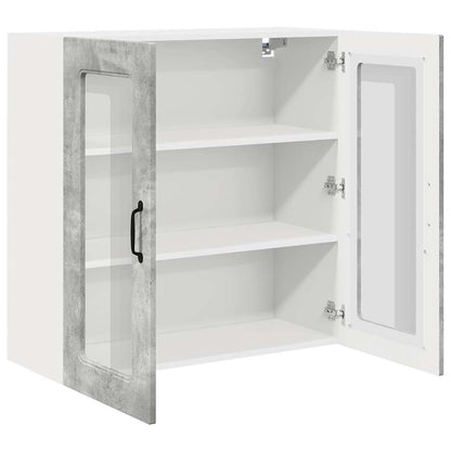 Küchenschrank Beton Grau 80 x 31 x 80 cm Holzwerkstoff