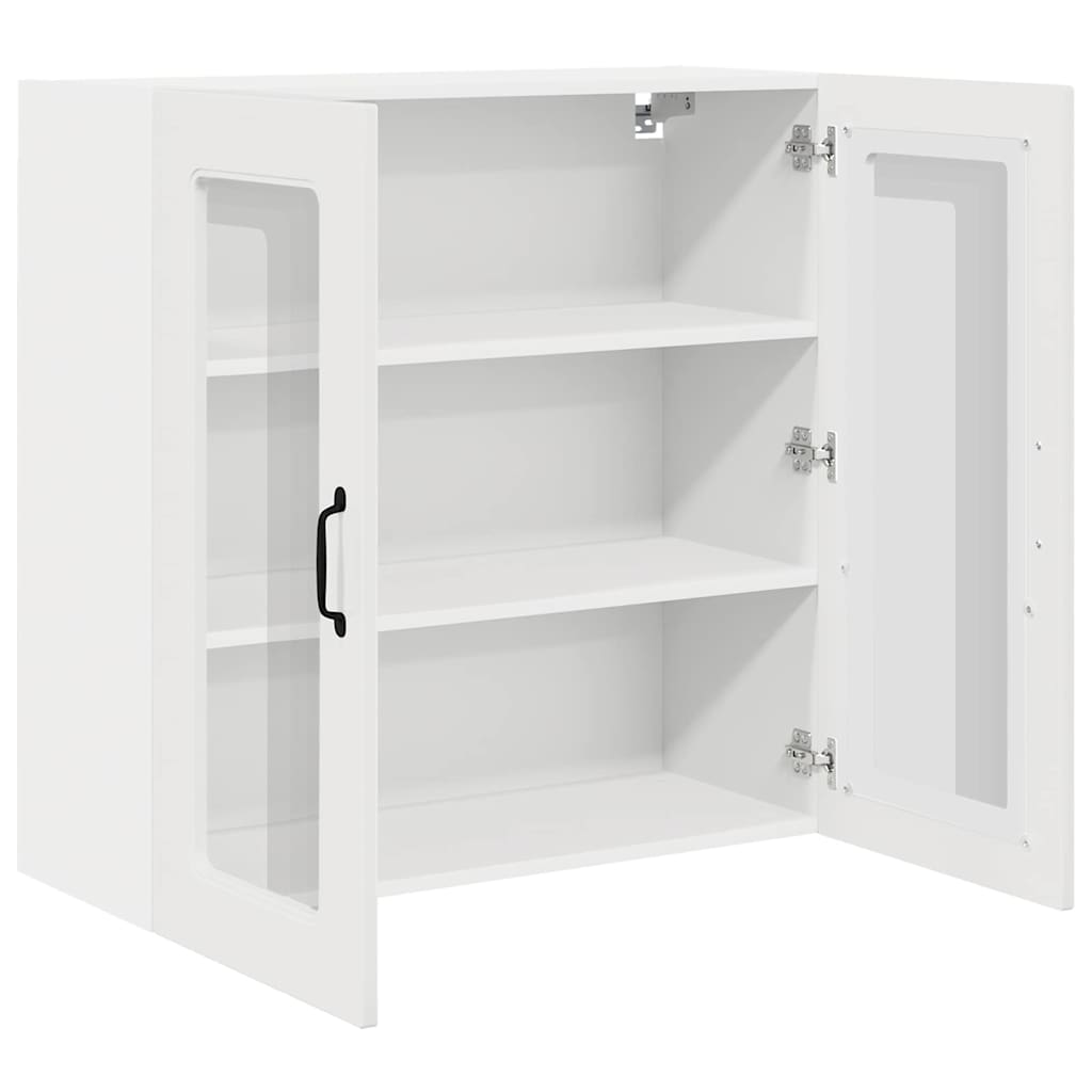 Küchenschrank Hochglanz Weiß 80 x 31 x 80 cm Holzwerkstoff