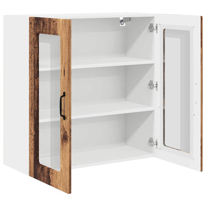 Küchenschrank mit Regal Altholz 80 x 31 x 80 cm Holzwerkstoff