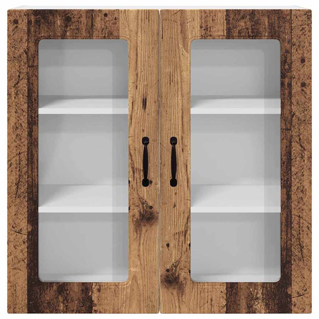 Küchenschrank mit Regal Altholz 80 x 31 x 80 cm Holzwerkstoff