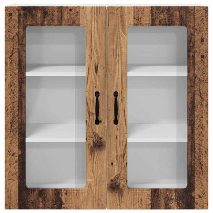 Küchenschrank mit Regal Altholz 80 x 31 x 80 cm Holzwerkstoff