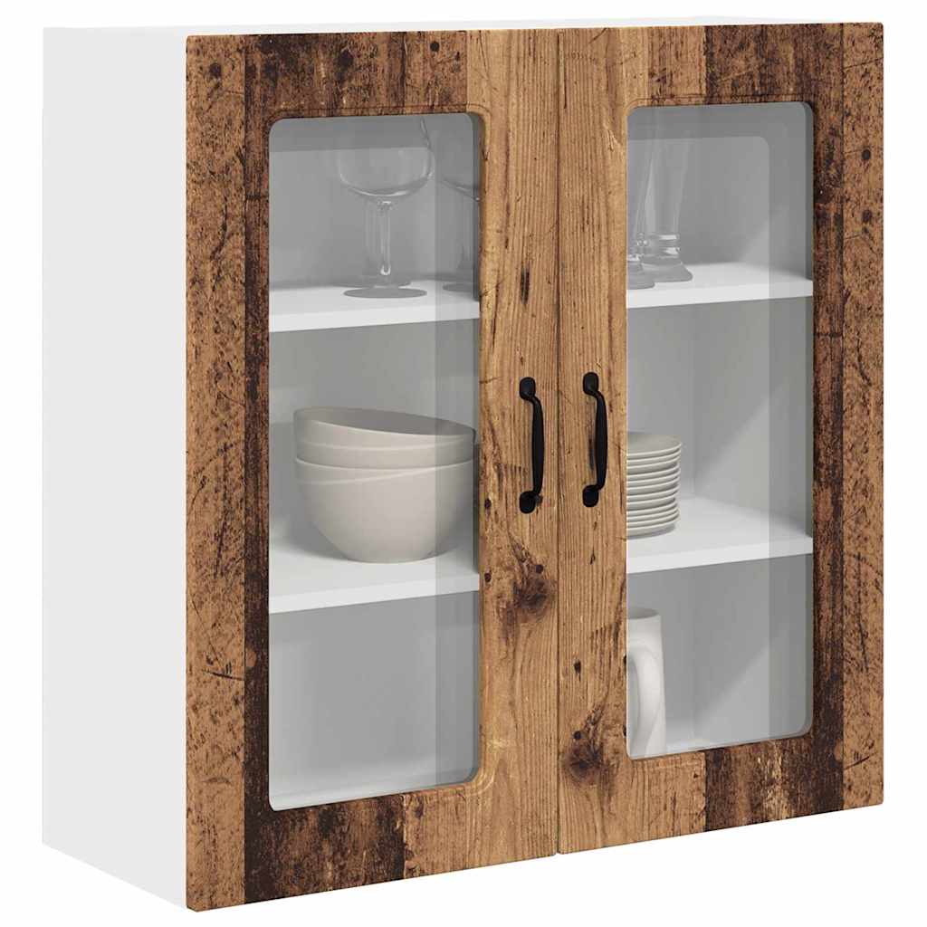 Küchenschrank mit Regal Altholz 80 x 31 x 80 cm Holzwerkstoff