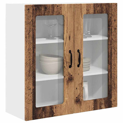 Küchenschrank mit Regal Altholz 80 x 31 x 80 cm Holzwerkstoff
