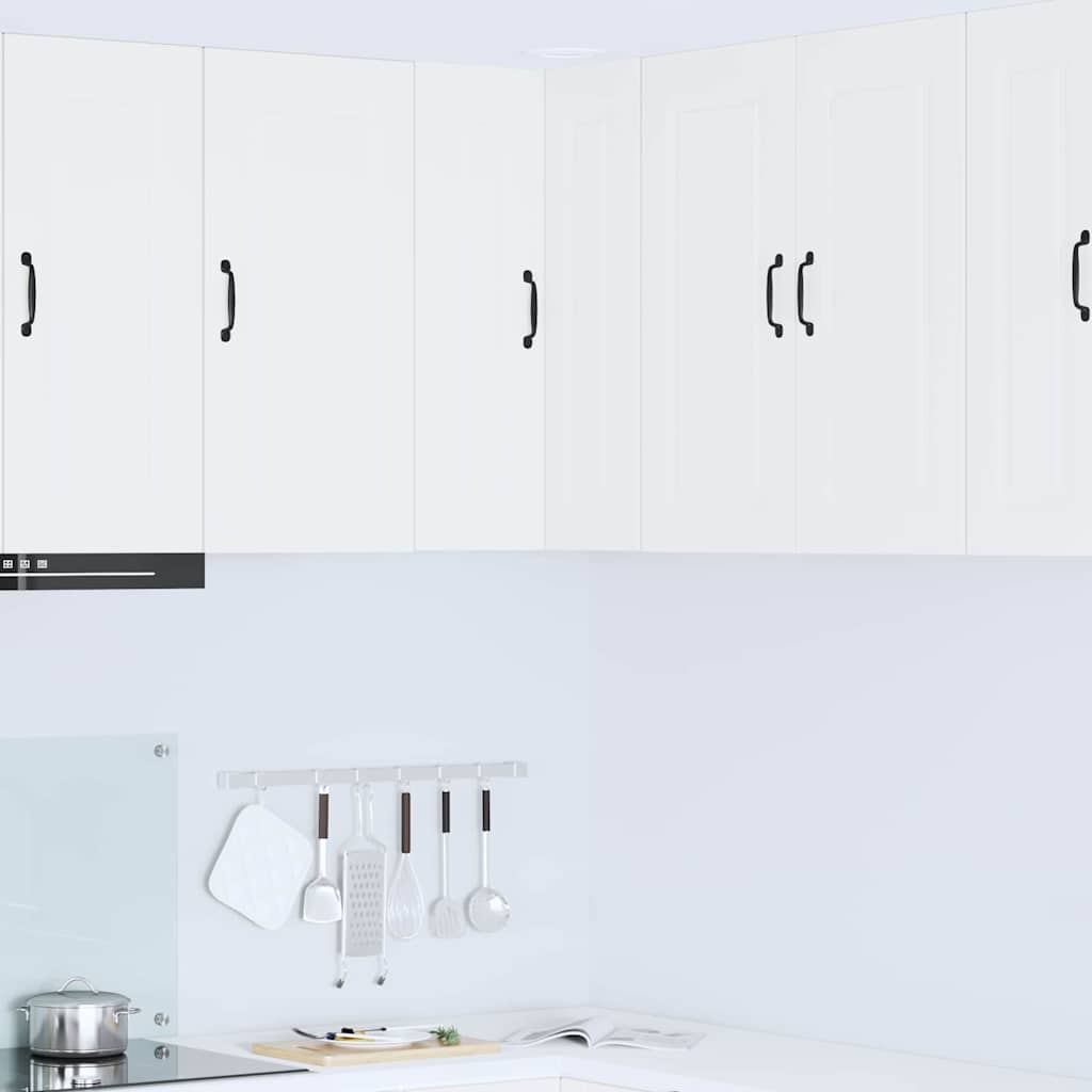 Küchenschrank mit Regal Weiß 57 x 57 x 80 cm Holzwerkstoff