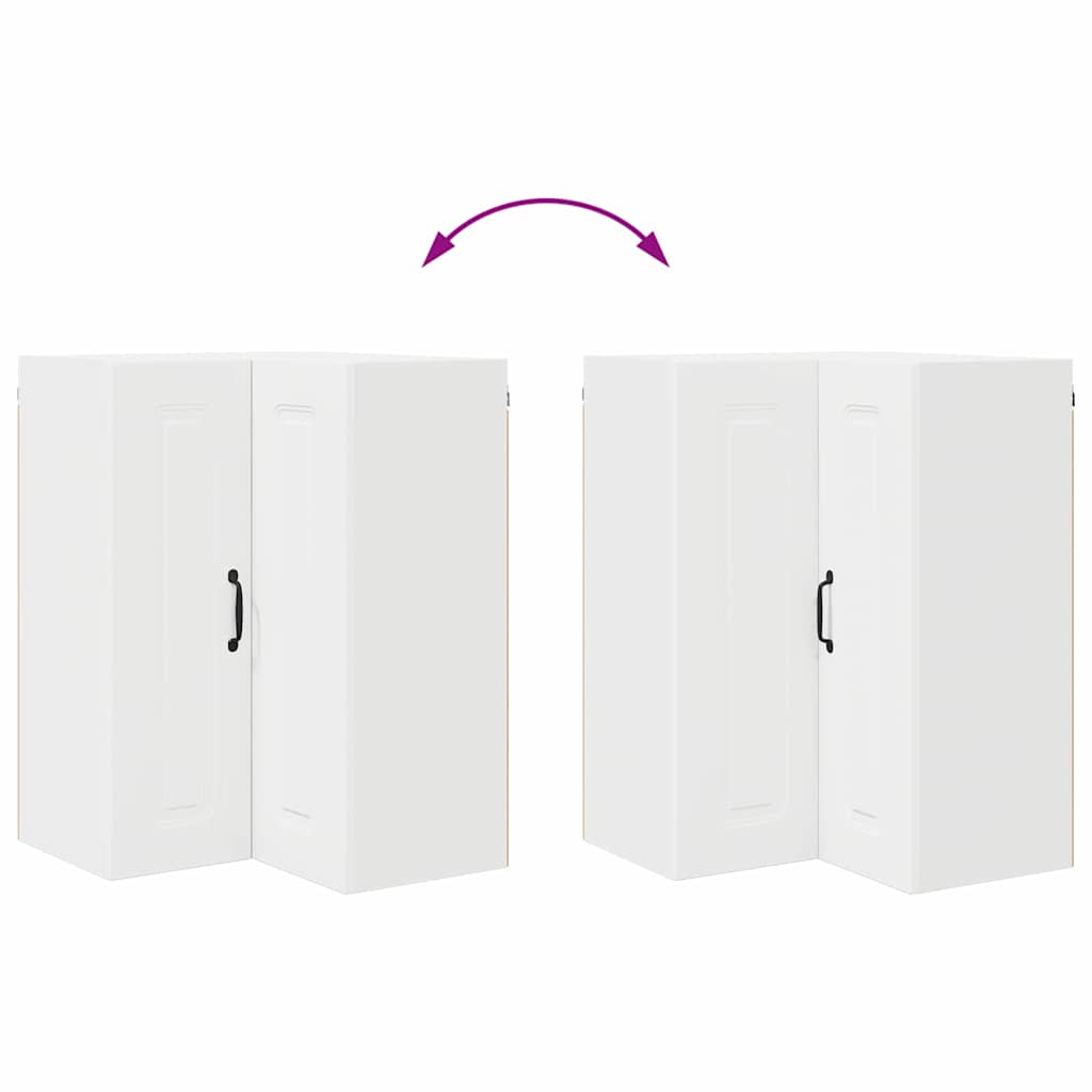 Küchenschrank mit Regal Weiß 57 x 57 x 80 cm Holzwerkstoff