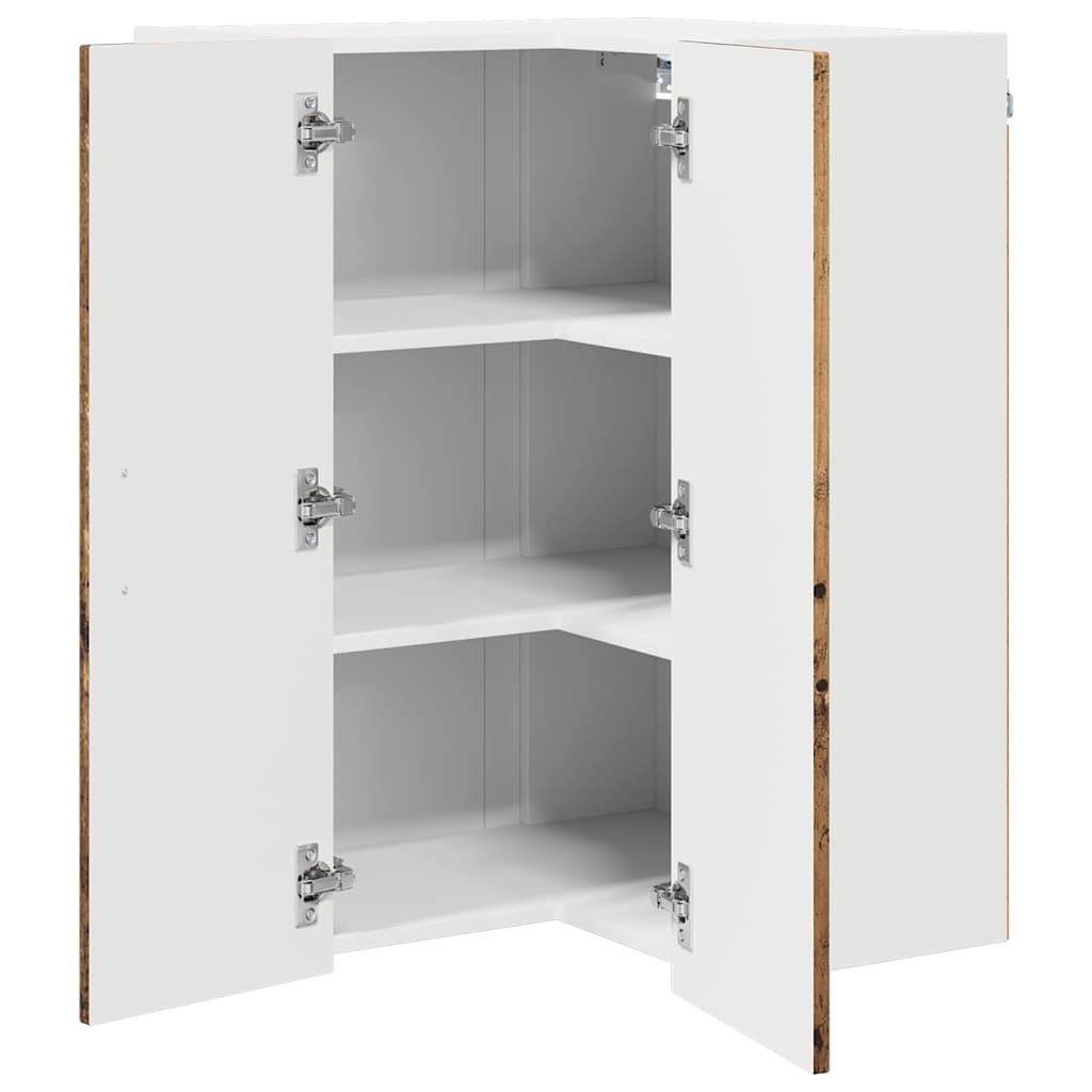 Küchenschrank mit Regal Altholz 57 x 57 x 80 cm Holzwerkstoff
