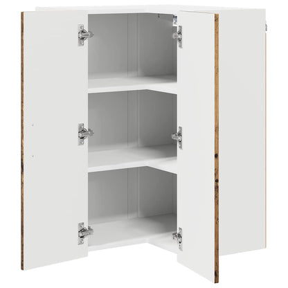 Küchenschrank mit Regal Altholz 57 x 57 x 80 cm Holzwerkstoff