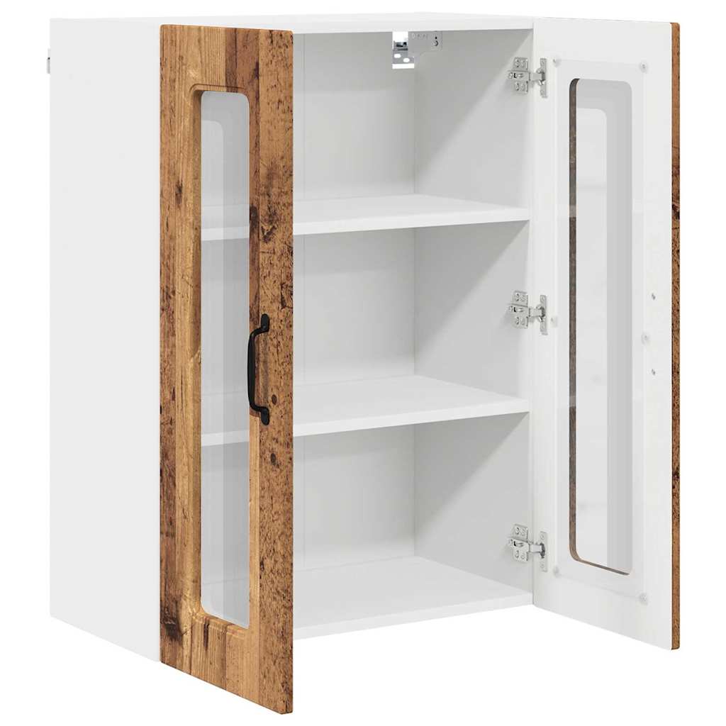 Küchenschrank mit Regal Altholz 60 x 31 x 80 cm Holzwerkstoff