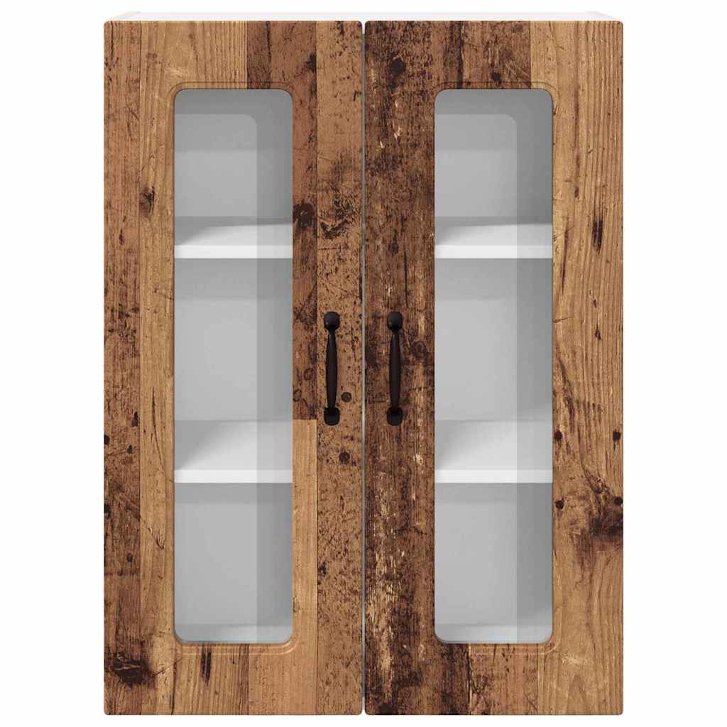 Küchenschrank mit Regal Altholz 60 x 31 x 80 cm Holzwerkstoff