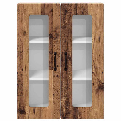 Küchenschrank mit Regal Altholz 60 x 31 x 80 cm Holzwerkstoff