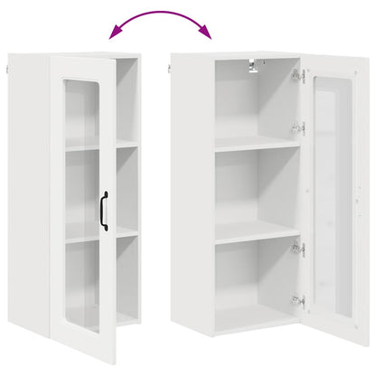 Küchenschrank mit Regal Weiß 40 x 31 x 100 cm Holzwerkstoff