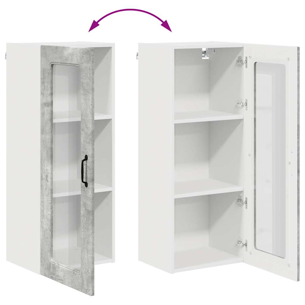 Küchenschrank Beton Grau 40 x 31 x 100 cm Holzwerkstoff