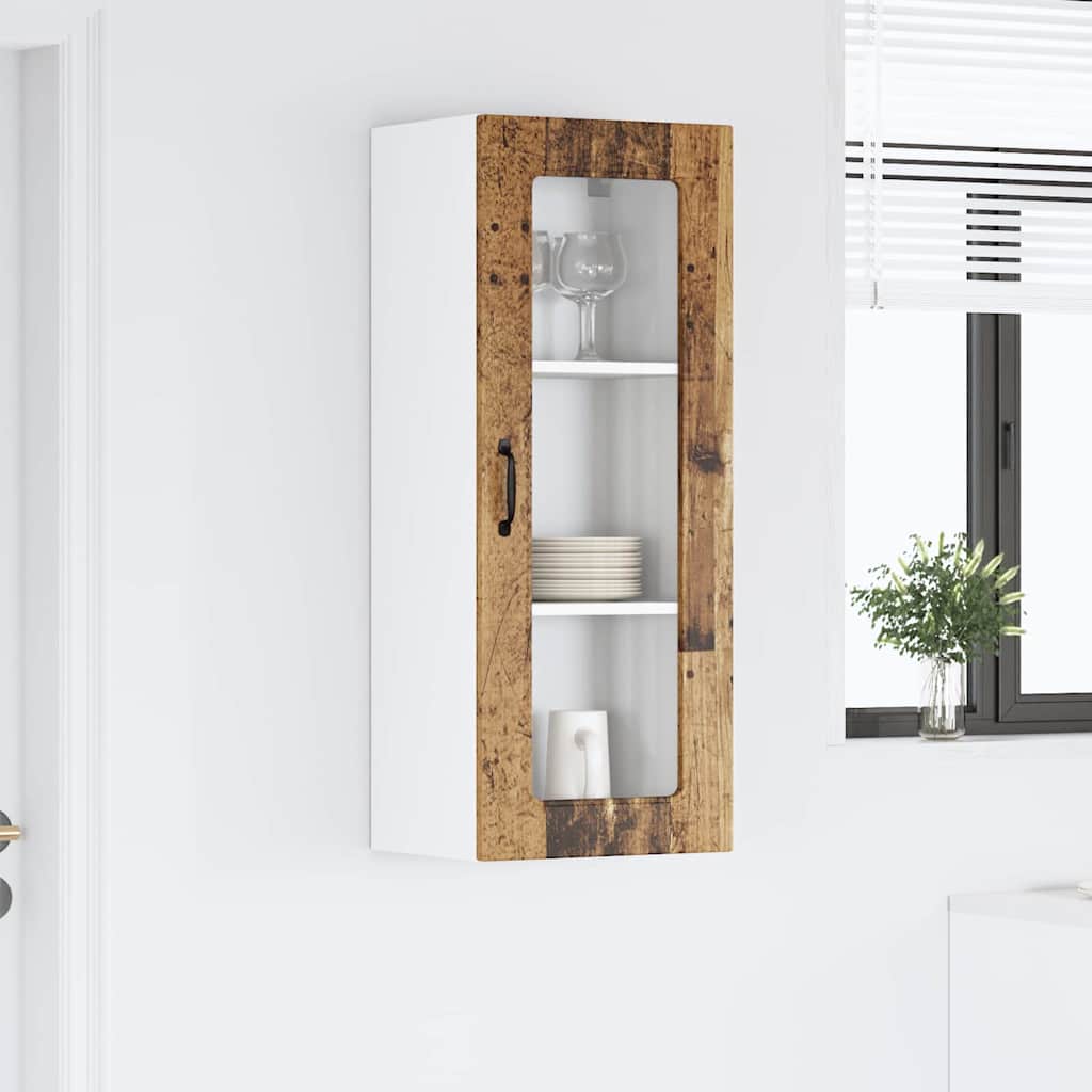 Küchenschrank mit Regal Altholz 40 x 31 x 100 cm Holzwerkstoff