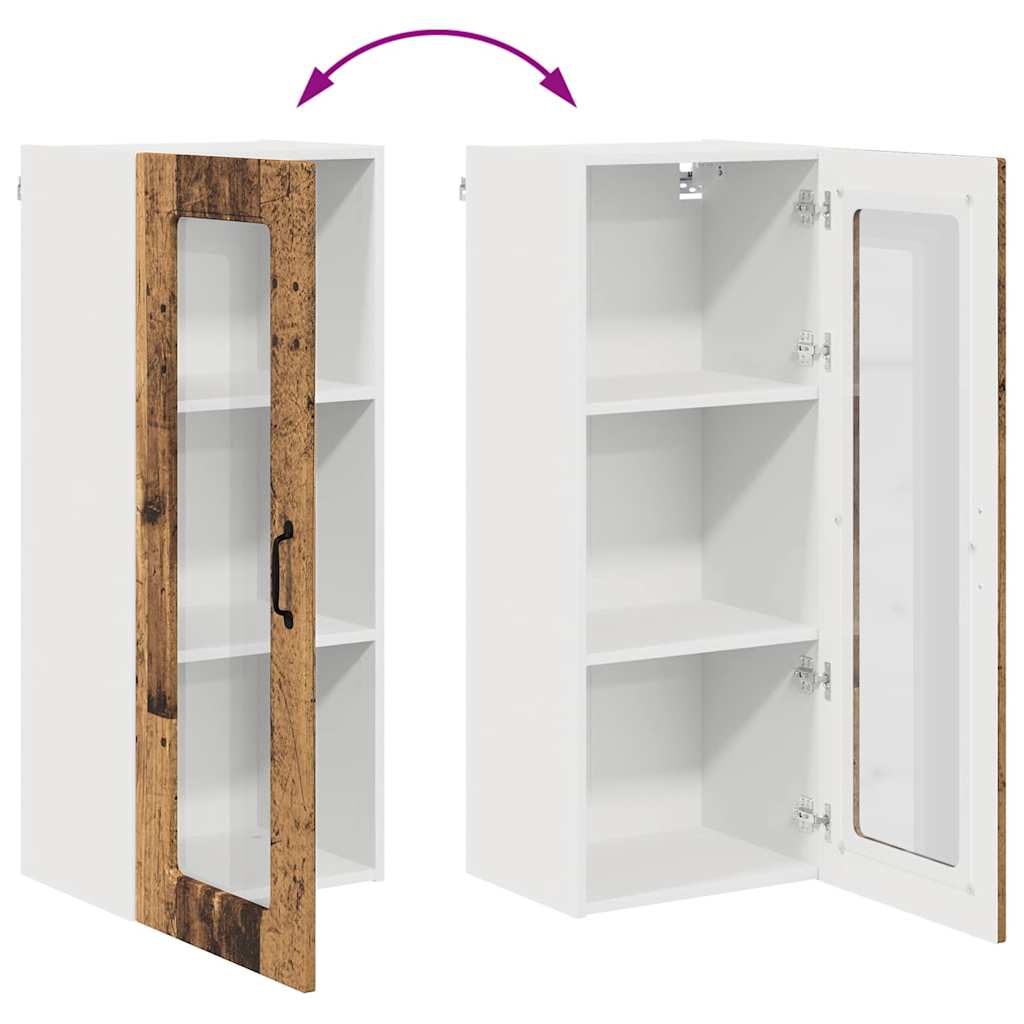 Küchenschrank mit Regal Altholz 40 x 31 x 100 cm Holzwerkstoff