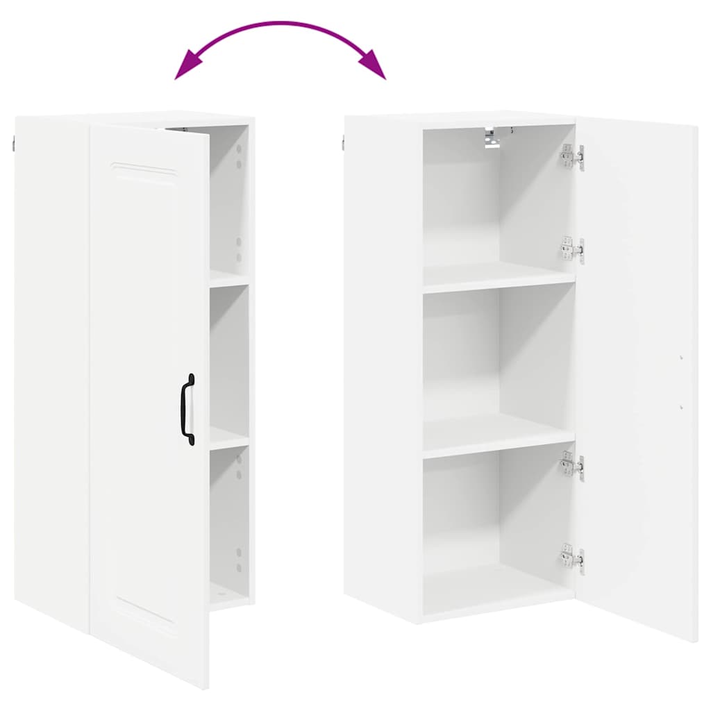 Küchenschrank mit Regal Weiß 40 x 31 x 100 cm Holzwerkstoff