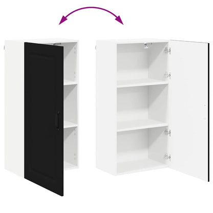 Küchenschrank mit Regal Schwarz 50 x 31 x 100 cm Holzwerkstoff