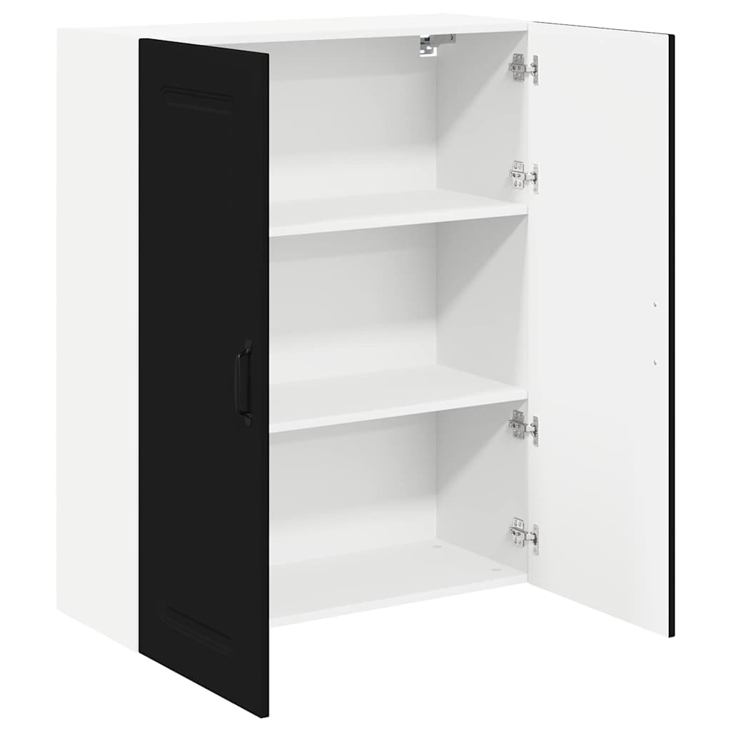 Küchenschrank mit Regal Schwarz 80 x 31 x 100 cm Holzwerkstoff