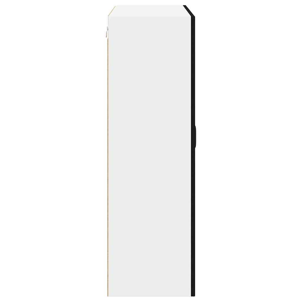 Küchenschrank mit Regal Schwarz 80 x 31 x 100 cm Holzwerkstoff