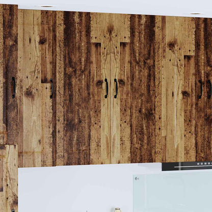 Küchenschrank mit Regal Altholz 80 x 31 x 100 cm Holzwerkstoff