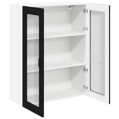 Küchenschrank mit Regal Schwarz 80 x 31 x 100 cm Holzwerkstoff