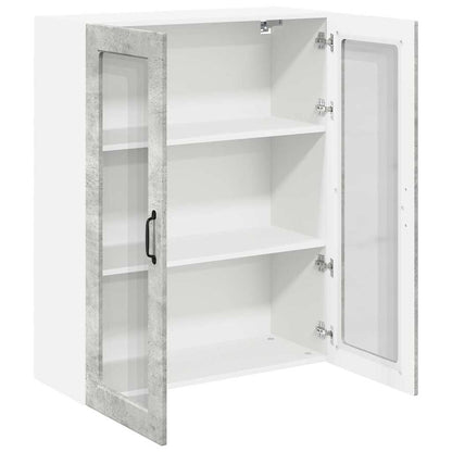 Küchenschrank Beton Grau 80 x 31 x 100 cm Holzwerkstoff