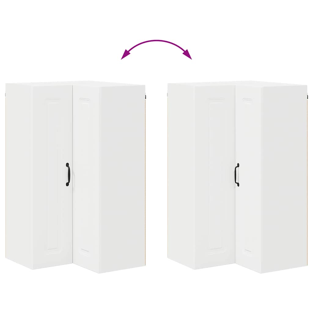 Küchenschrank mit Regal Weiß 57 x 57 x 100 cm Holzwerkstoff