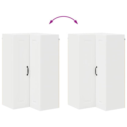 Küchenschrank mit Regal Weiß 57 x 57 x 100 cm Holzwerkstoff