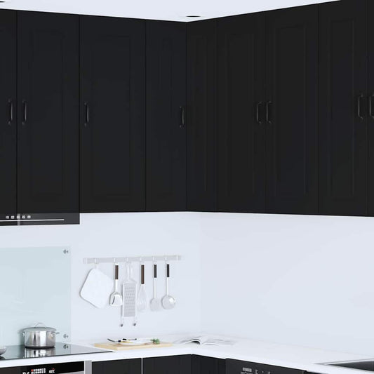 Küchenschrank mit Regal Schwarz 57 x 57 x 100 cm Holzwerkstoff