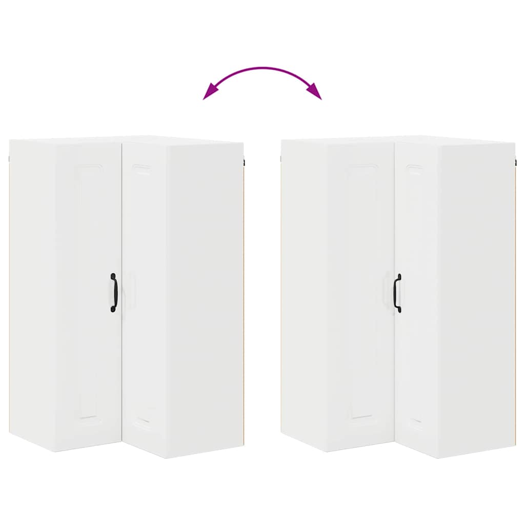 Küchenschrank Hochglanz Weiß 57 x 57 x 100 cm Holzwerkstoff