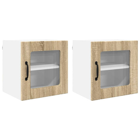 Küchenschrank 2 pcs Sonoma-Eiche 40 x 31 x 40 cm Holzwerkstoff