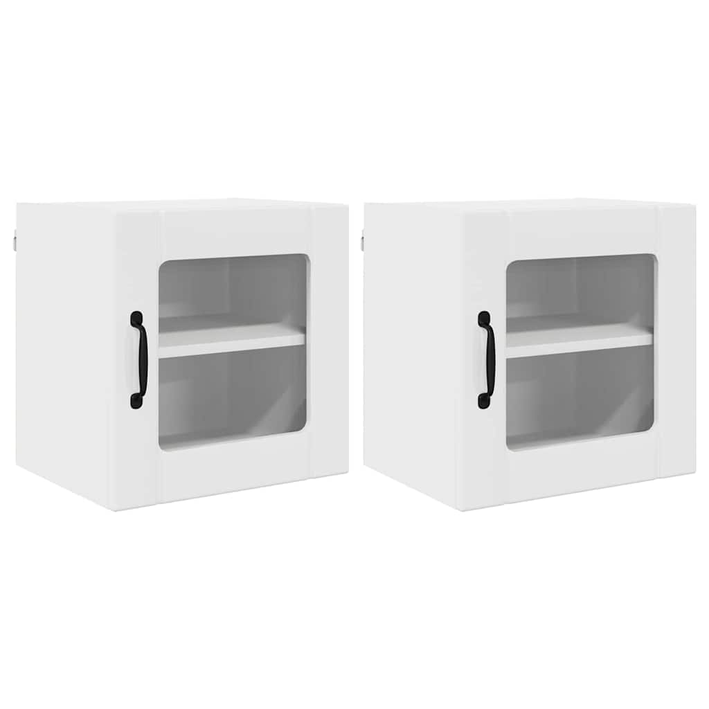 Küchenschrank 2 pcs Hochglanz Weiß 40 x 31 x 40 cm