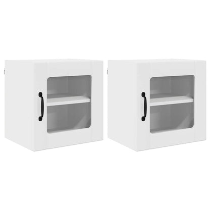Küchenschrank 2 pcs Hochglanz Weiß 40 x 31 x 40 cm