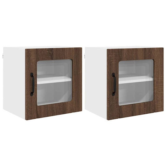 Küchenschrank 2 pcs Braun Eichen-Optik 40 x 31 x 40 cm