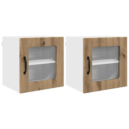 Küchenschrank 2 pcs Artisan-Eiche 40 x 31 x 40 cm Holzwerkstoff