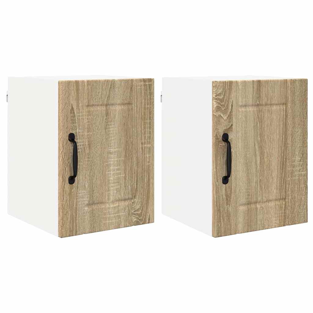 Küchenschrank 2 pcs Sonoma-Eiche 30 x 31 x 40 cm Holzwerkstoff