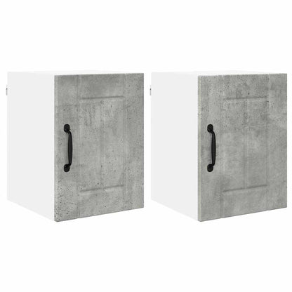 Küchenschrank 2 pcs Beton Grau 30 x 31 x 40 cm Holzwerkstoff