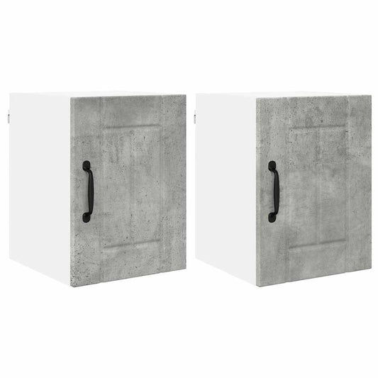 Küchenschrank 2 pcs Beton Grau 30 x 31 x 40 cm Holzwerkstoff