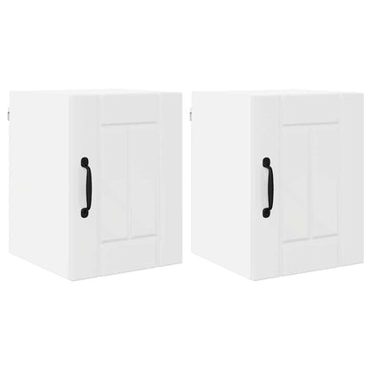 Küchenschrank 2 pcs Hochglanz Weiß 30 x 31 x 40 cm