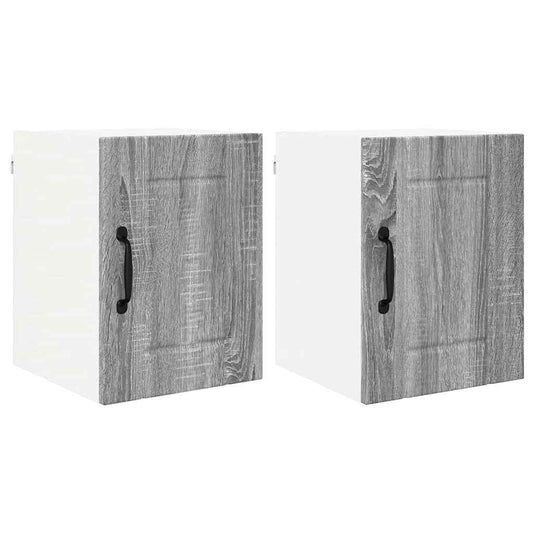 Küchenschrank 2 pcs Graues Sonoma 30 x 31 x 40 cm Holzwerkstoff
