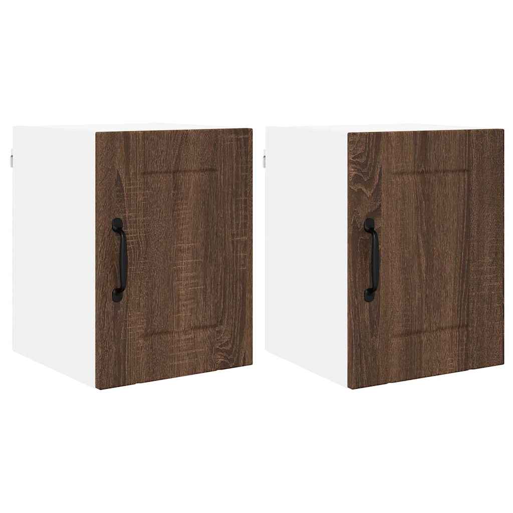 Küchenschrank 2 pcs Braun Eichen-Optik 30 x 31 x 40 cm